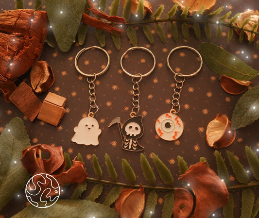 • Spooky Halloween - Argent - Porte-clé / Keychain •